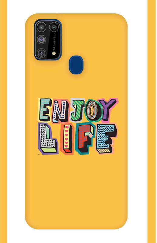 Inkzz Enjoy Life Mobile Skin - Only Back for Samsung M31 Mobile Skin  (Multicolor)