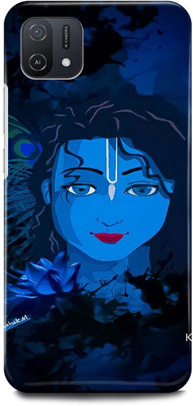 JUGGA Back Cover for OPPO A16E, CPH2421, KRISHNA, KRISHAN, JI, KANHAIYA, KANHA  (Blue, Hard Case, Pack of: 1)