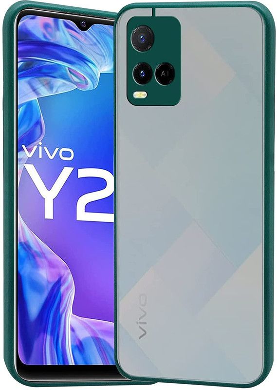 Gorilion Back Cover for Vivo Y21s / Y33s / Y21 2021  (Green, Camera Bump Protector, Pack of: 1)