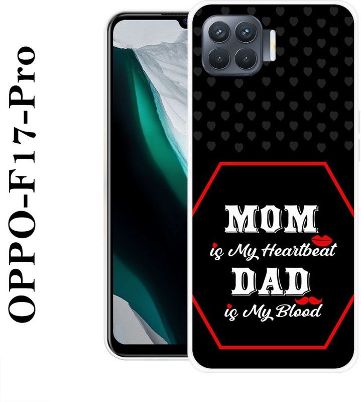 Sswastik Back Cover for Oppo F17 Pro  (Black, Red, Grip Case, Silicon)