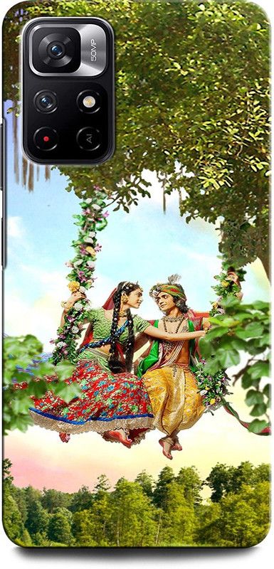 ORBIQE Back Cover for REDMI Note 11T 5G KRISHNA, LORD KRISHNA, VASUDEV, GOD, KRISHN KANHIYA, RADHA  (Multicolor, Hard Case, Pack of: 1)