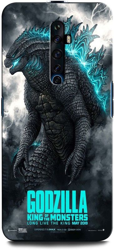 GRAFIQE Back Cover for OPPO Reno2 F CPH1989 GODZILLA, KING OF MONSTER, MOVIE  (Multicolor, Shock Proof, Pack of: 1)