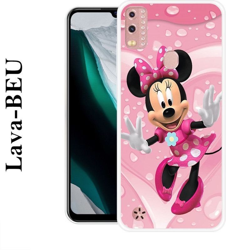 SUPERCASE Back Cover for Lava BEU  (Pink, White, Silicon)