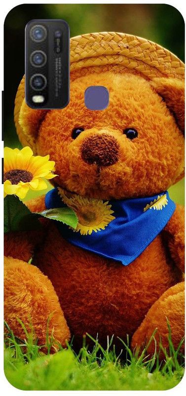 Zaplab Back Cover for Vivo Y30, Vivo 1938 Love Teddy Beer Printed Back Cover  (Multicolor, Waterproof, Pack of: 1)