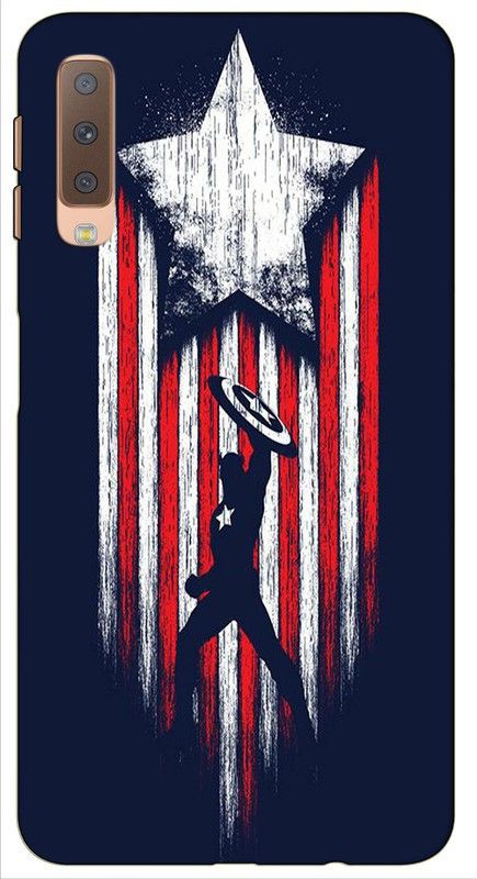 CROKIAN Back Cover for Samsung Galaxy A7 Captain america Back Cover  (Multicolor, Hard Case, Pack of: 1)