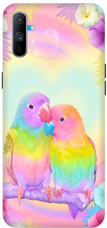 Zaplab Back Cover for Realme C3 Birds Printed Back Cover  (Multicolor, Waterproof)