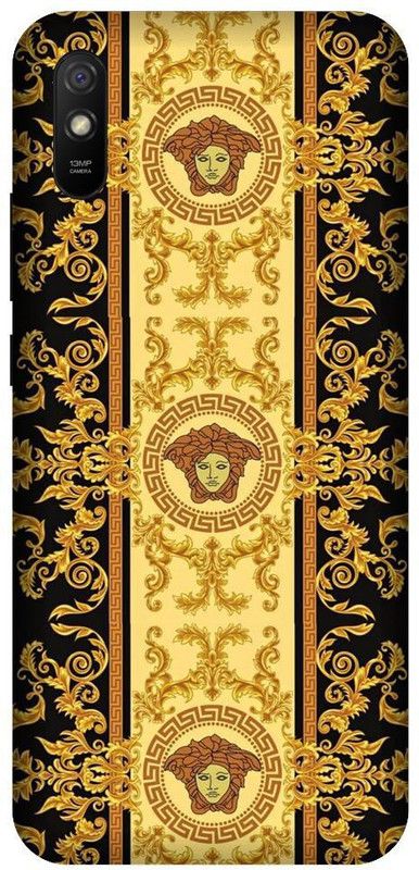 URCHIN Back Cover for Redmi 9iVersace, Versace logo, versace brand  (Multicolor, Shock Proof, Pack of: 1)