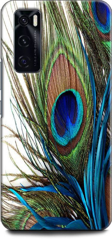 KEYCENT Back Cover for Vivo V20 SE, V2022 MOR PANKH, PEACOCK, FEATHER  (Multicolor, Pack of: 1)