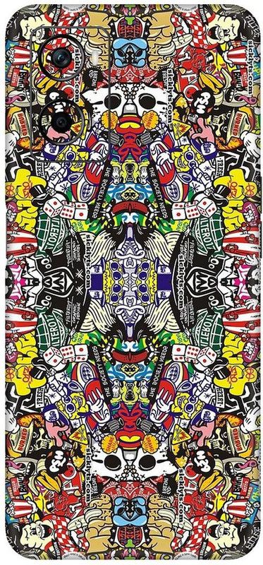 FCS Oppo A96 Mobile Skin  (Multi Color Vinyl Back Skin)