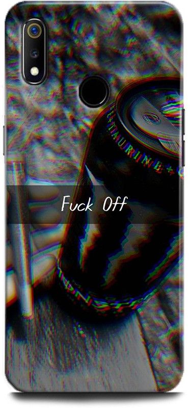 Afterglow Back Cover for Realme 3i FUKK OFF, ATTIUDE, MOOD OFF  (Multicolor, Shock Proof, Pack of: 1)