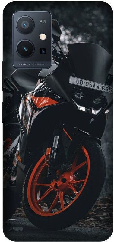 VS PRINT LINK Back Cover for VIVO T1 (5G) , V2141 ,KTM BIKE,BULLET,Royal Enfield,Printed back cover  (Black, Hard Case, Pack of: 1)