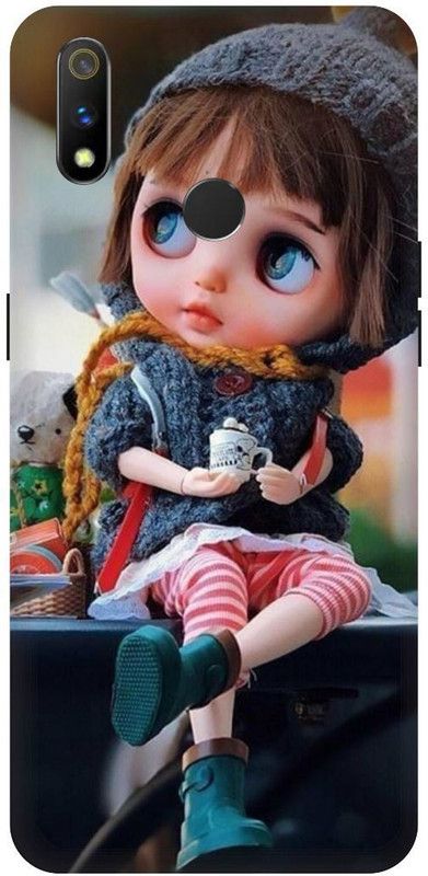 THE NARAYANA COLLECTIONS Back Cover for REALME 3-RMX1825-CUTE,GIRLS,BABY,DOLL,CARTOON  (Multicolor, Hard Case, Pack of: 1)