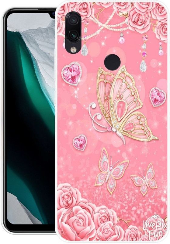 ROSSY Back Cover for Redmi Note 7s, Redmi Note 7 Pro  (Pink, Grip Case, Silicon, Pack of: 1)