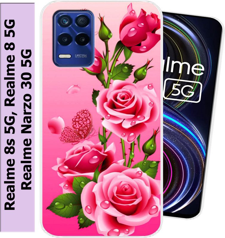 Tokito Back Cover for Realme 8 5G, Realme 8s 5G, Realme Narzo 30 5G  (Multicolor, Flexible, Silicon, Pack of: 1)