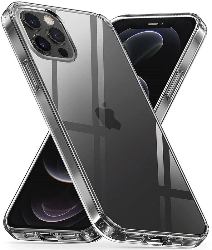 Rugraj Back Cover for APPLE iPhone 12 Pro Max  (Transparent, Grip Case, Pack of: 1)