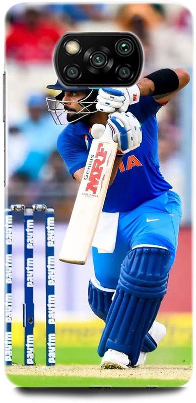ORBIQE Back Cover for POCO X3 Pro MZB08T8IN KOHLI, VIRAT KOHLI, CRICKET, INDIAN CRICKET  (Multicolor, Hard Case, Pack of: 1)
