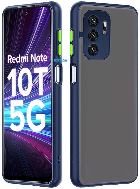 Byenow Back Cover for Poco M3 Pro, Redmi Note 10T 5G  (Blue, Camera Bump Protector, Pack of: 1)