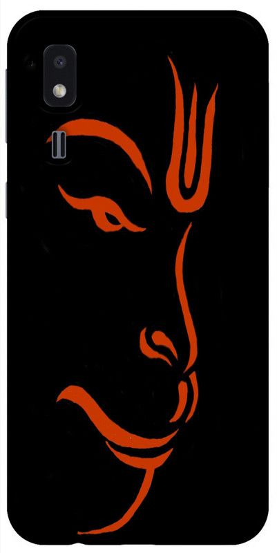 Sswastik Back Cover for Samsung Galaxy A2 Core  (Black, Orange, Grip Case, Silicon, Pack of: 1)