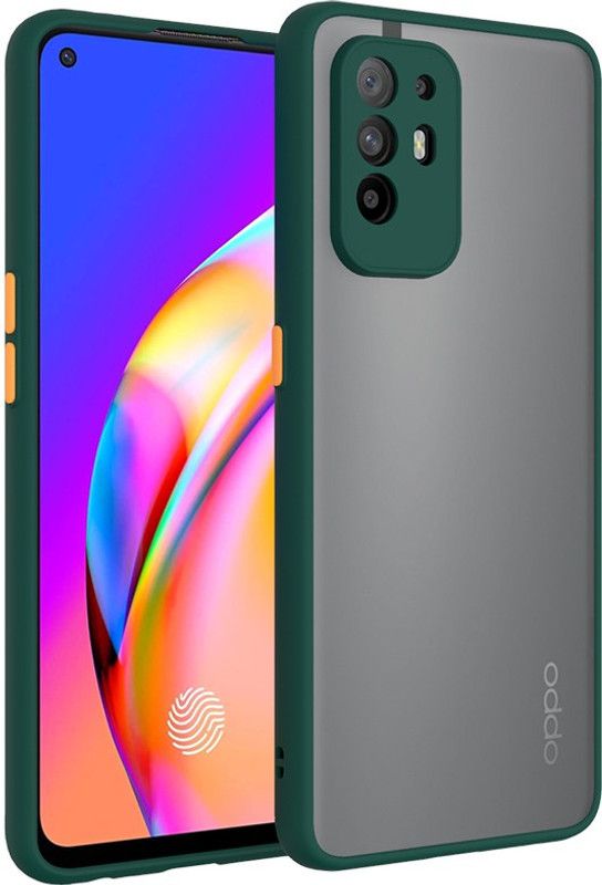 SONTY Back Cover for OPPO F19 Pro+ 5G  (Green, Silicon, Pack of: 1)