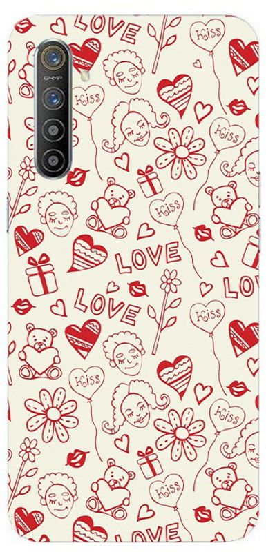 TRUEMAGNET Back Cover for Realme XT / Realme X2  (Red, Beige, Hard Case)