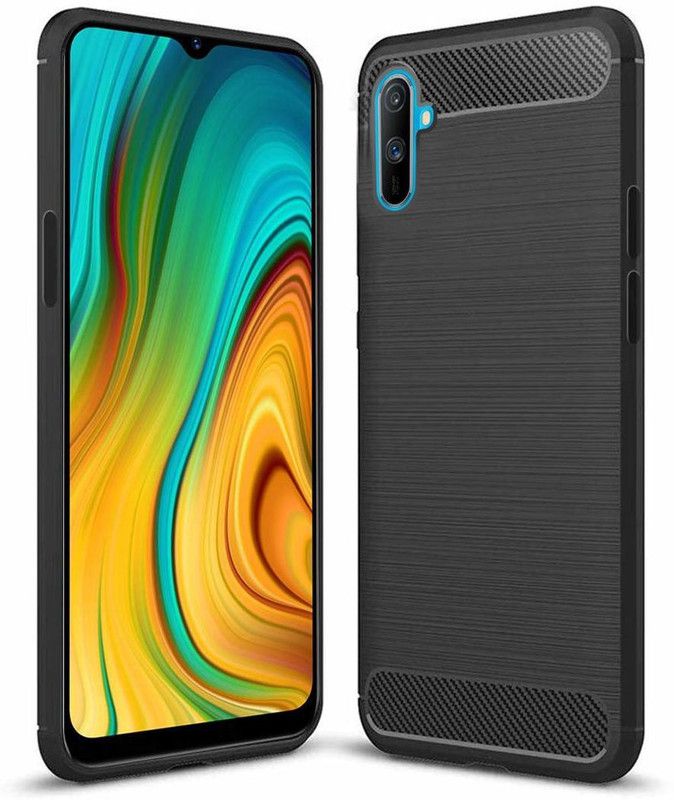 RF Mobiles Back Cover for Realme C3  (Black, Shock Proof, Pack of: 1)