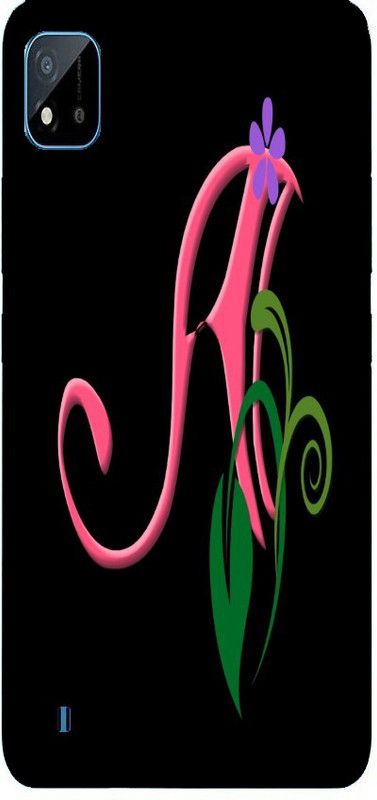 Tanuka Back Cover for Realme C20, Realme Narzo 50i  (Black, Pink, Silicon, Pack of: 1)