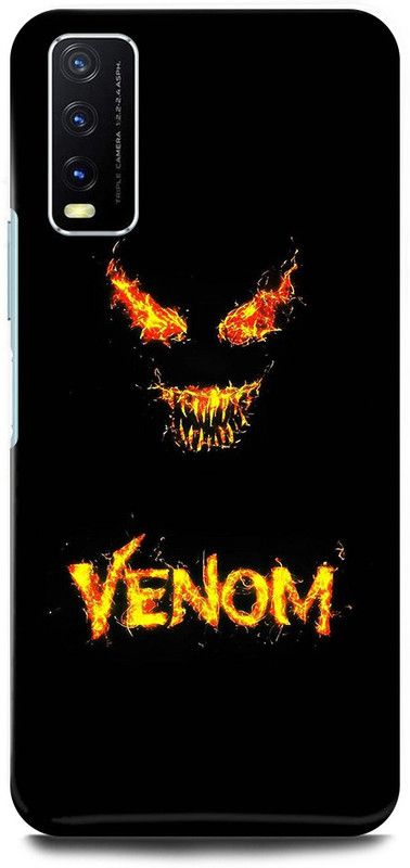 play fast Back Cover for Vivo Y20, V2029 VENOM, MARVEL, SUPER, HERO  (Black, Hard Case, Pack of: 1)