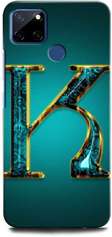 GRAFIQE Back Cover for Realme Narzo 30A 3171 K NAME BACK COVER, K LETTER SYMBOLS, K LETTER, K ALPHABET  (Multicolor, Shock Proof, Pack of: 1)