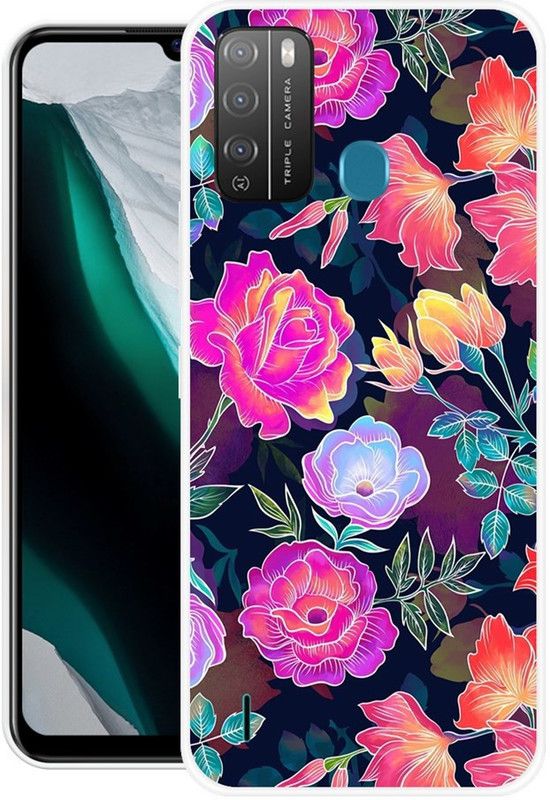 KUDI Back Cover for Itel Vision 1 Pro  (Multicolor, Grip Case, Silicon)
