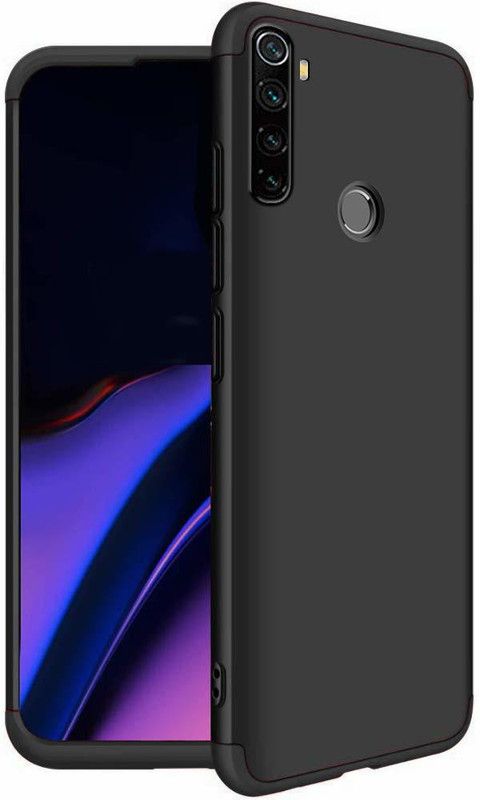 Backlund Back Cover for Realme 5i Cover Case Ull Body 3 in 1 Slim Fit Complete 3D 360 Degree Protection Hybrid Hard Bumr  (Black, Hard Case, Pack of: 1)