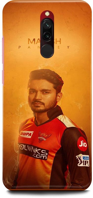 FRONK Back Cover for Redmi 8, M1908C3II, MANISH, PANDEY, INDIAN, PLAYER, SUNRISES  (Orange, Hard Case, Pack of: 1)