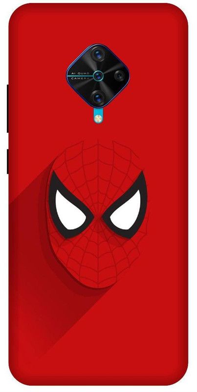 SSMORYA Back Cover for Vivo S1 Pro Spiderman Mask Printed Back Cover  (Multicolor, Waterproof, Pack of: 1)