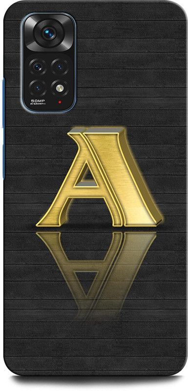 GRAFIQE Back Cover for Redmi Note 11 PRO Plus 5G A, A LETTER, A ALPHABET, A DESIGN  (Multicolor, Shock Proof, Pack of: 1)