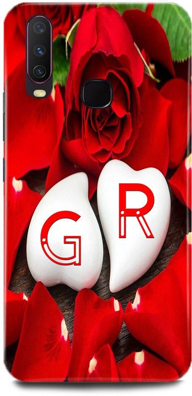 MP ARIES MOBILE COVER Back Cover for Vivo U20,1921,G Loves R Name,G Name, R Letter, Alphabet,G Love R NAME  (Multicolor, Hard Case, Pack of: 1)