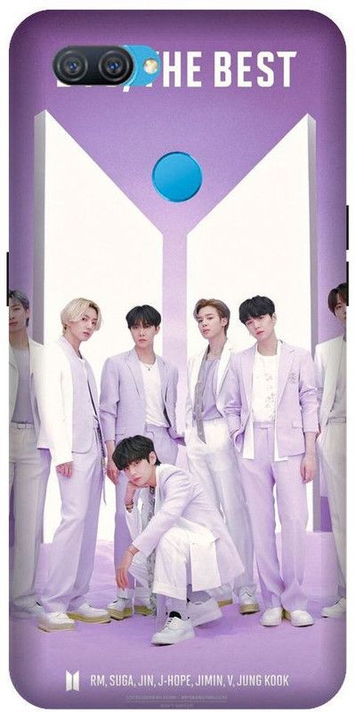 Vinsmoke Back Cover for Oppo A12  (Purple, White, Pack of: 1)