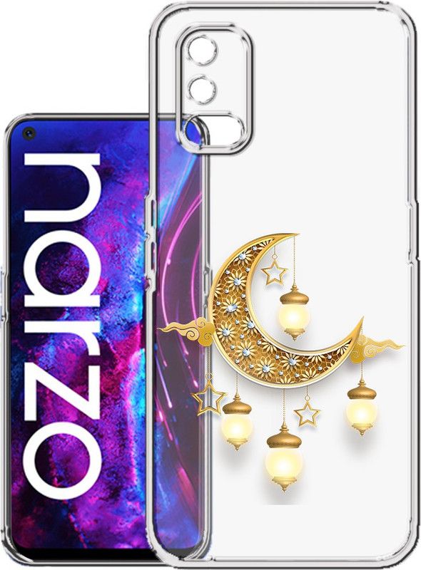 HANIRY Back Cover for Realme Narzo 30 Pro / RMX2117 mobile cover | CHAND WITH LAMP | Design | PNG_98  (Multicolor, Flexible, Silicon, Pack of: 1)