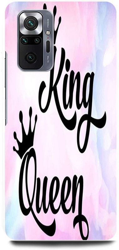 FRONK Back Cover for REDMI Note 10 Pro, KING, QUEEN, RAJA, RAANI, PRINCE, PRINCESS  (Pink, Hard Case, Pack of: 1)