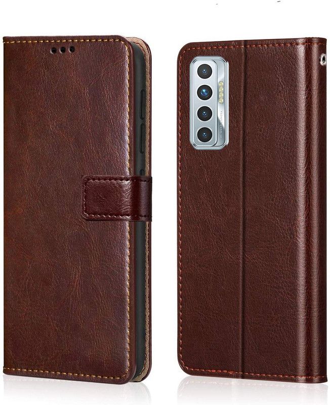 Micvir Back Cover for Tecno Camon 17  (Brown, Dual Protection, Pack of: 1)