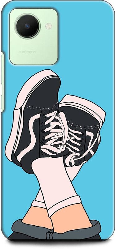 WallCraft Back Cover for Realme Narzo 50i Prime, RMX3506 VANS, SHOES, BLUE, ABSTRACT, TEXTURE, ANIME  (Multicolor, Dual Protection, Pack of: 1)