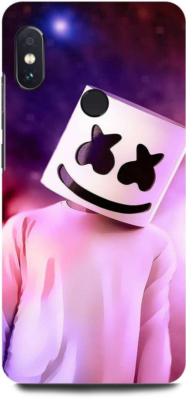 FUGGA Back Cover for Redmi Note 5 Pro, MARSHMELLO, DJ, EDM, MUSIC, SMILEY, FACE  (Multicolor, Hard Case, Pack of: 1)