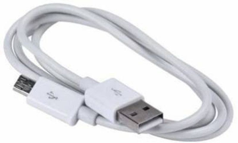 Gadget Zone Micro USB Cable 1 m Original Fast Charger Cable V_OOC Charging 1 m Micro USB Cable 1 m Micro USB Cable  (Compatible with Smartphones, White, One Cable)