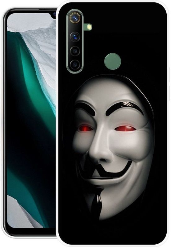 PINKZAP Back Cover for Realme 5s  (Multicolor, Grip Case, Silicon, Pack of: 1)
