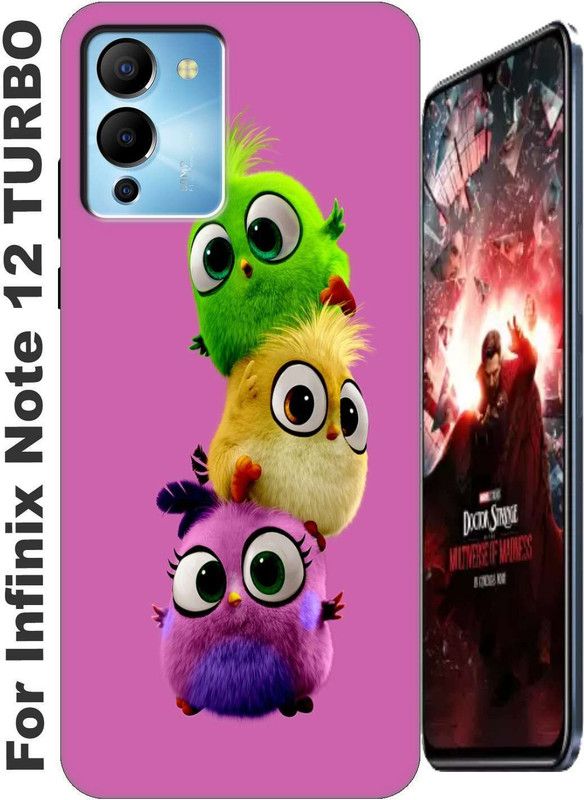 StroFit Back Cover for Infinix Note 12 Turbo 2826  (Blue, Anti-radiation, Silicon, Pack of: 1)