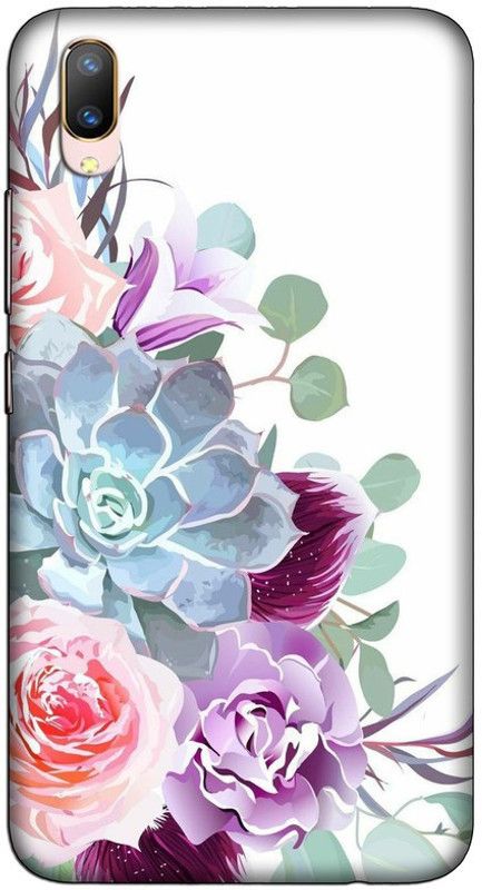 CROKIAN Back Cover for ViVO V11 Pro Flowers Design Back Cover  (Multicolor, Hard Case, Pack of: 1)