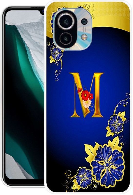 BLUEBUG Back Cover for Mi 11 Lite, Mi 11 Lite 5G  (Blue, Yellow, Grip Case, Silicon)