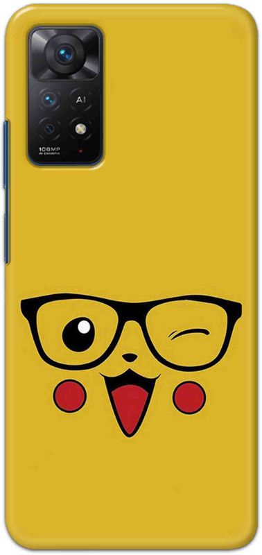 NDCOM Back Cover for Redmi Note 11 Pro Cartoon With Glasses Printed  (Multicolor, Hard Case, Pack of: 1)