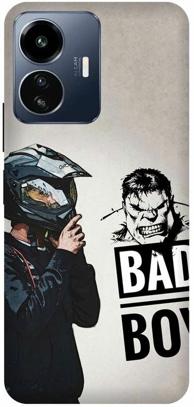 DIKRO Back Cover for IQOO Z6 Lite 5G, I2208, BAD, BOY, RIDER  (White, Hard Case, Pack of: 1)