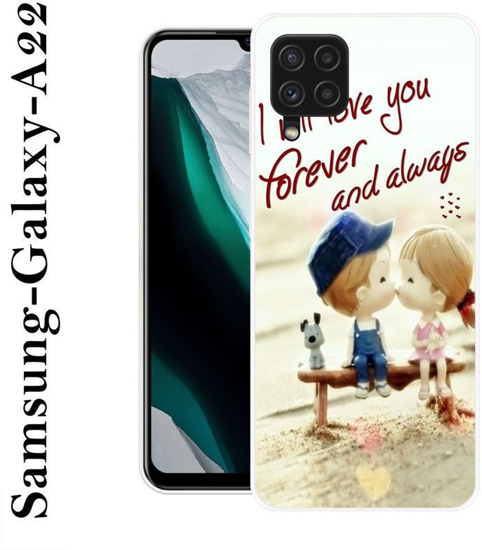 INDIALAND Back Cover for Samsung Galaxy A22  (Multicolor, Grip Case, Silicon)