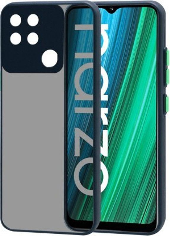 Cermarise Back Cover for Realme Narzo 50A  (Blue, Camera Bump Protector, Pack of: 1)