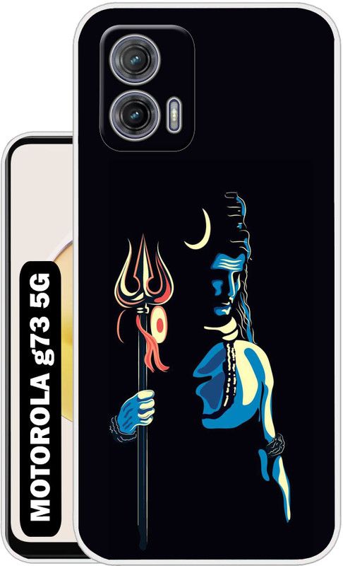 Flipkart SmartBuy Back Cover for MOTOROLA g73 5G  (Black, Blue, Silicon, Pack of: 1)